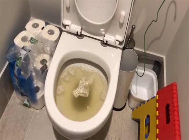 Bồn cầu bị nghẹt nước c&oacute; nhiều c&aacute;ch xử l&yacute;