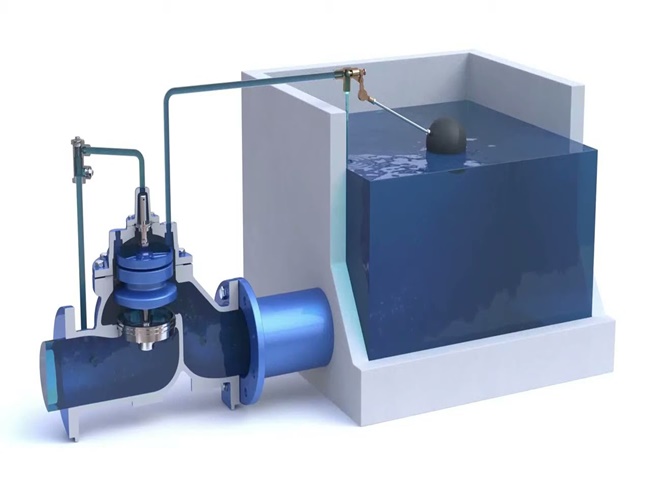 Phao điều khiển việc ngắt van cấp nước khi bồn chứa đ&atilde; đầy nước