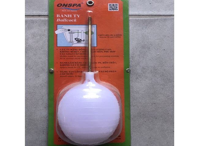 Phao nước bồn cầu c&oacute; dạng pittong bằng đồng