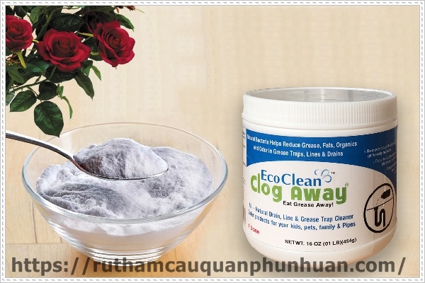 Thông tắc chậu rửa bát bằng chế phẩm vi sinh