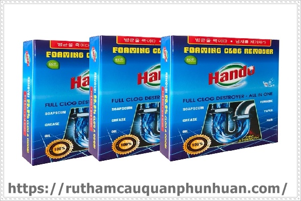 Thông tắc chậu rửa bát bằng hóa chất